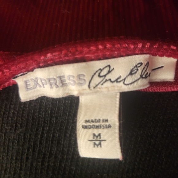 Express Velvety 3/4 Top - Picture 3 of 3